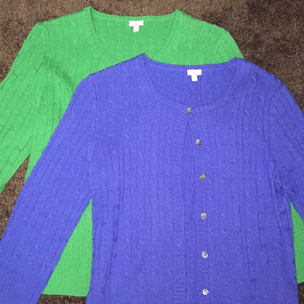 Set of 2 J Crew 3/4 Sleeve Cardigans